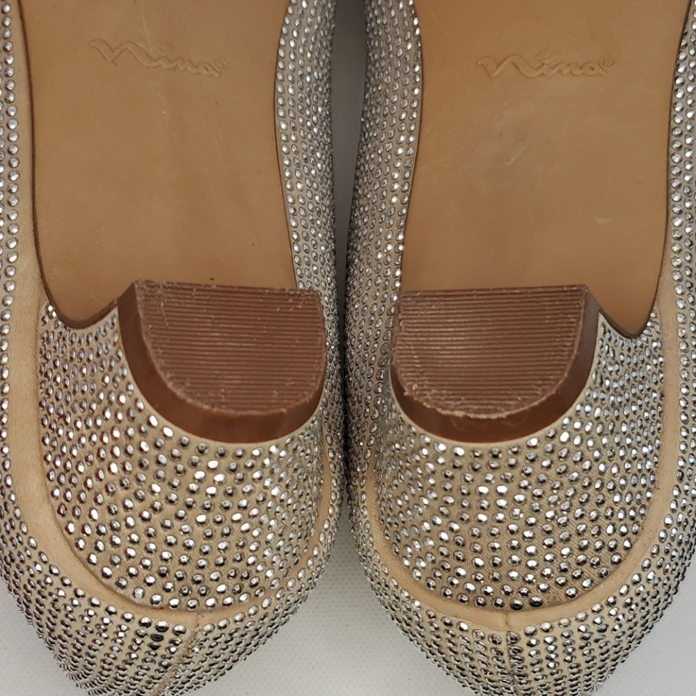 Niña round toe gold with sparkles heels 🌟🌟 - Picture 8 of 16